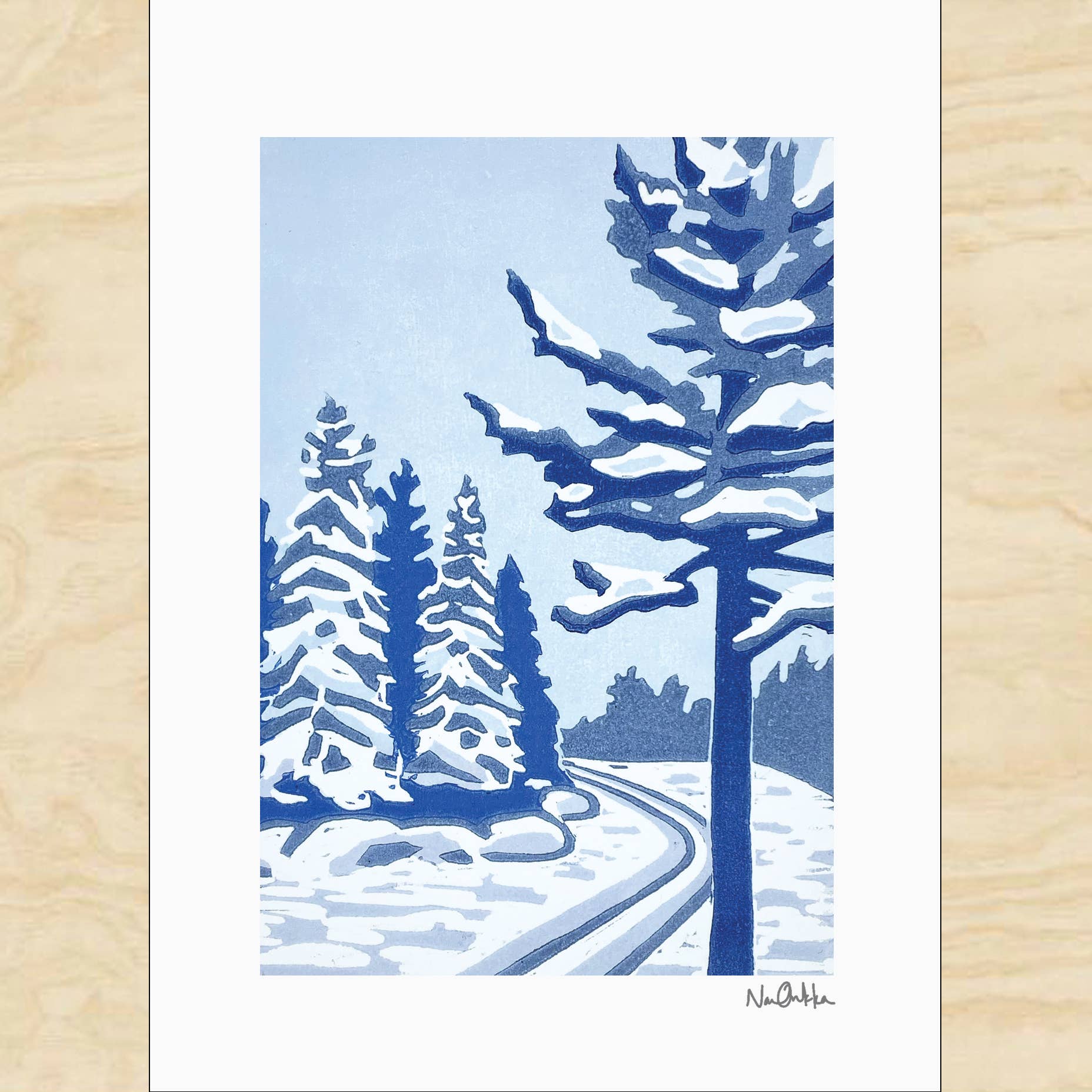 Backcountry Winter Blank Card