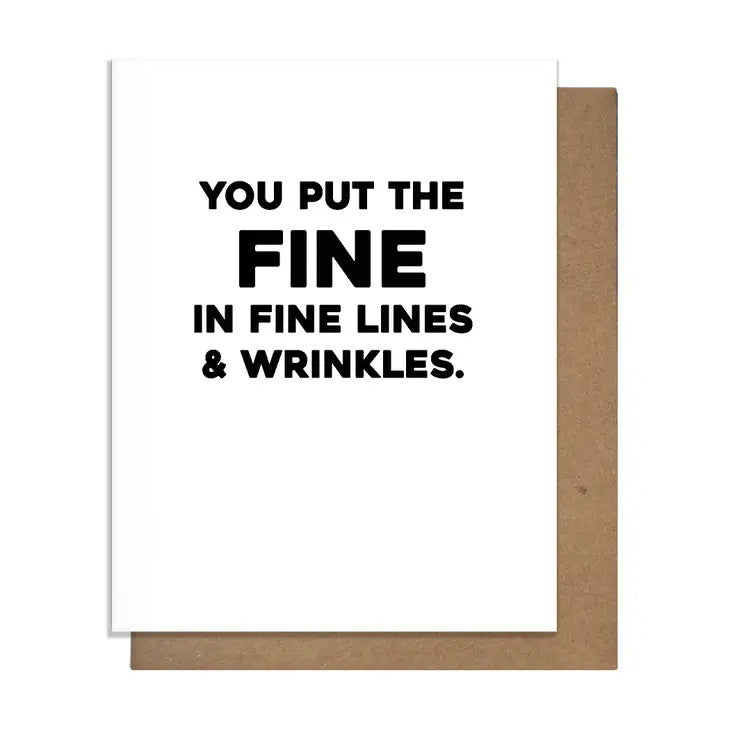 Fine Lines Birthday Card