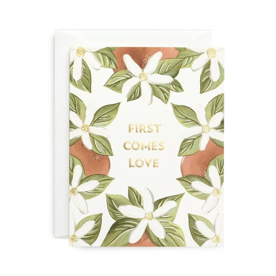 First Comes Love Card