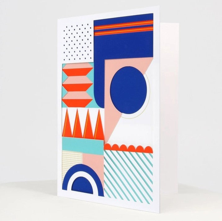 Geometric Die-Cut Card