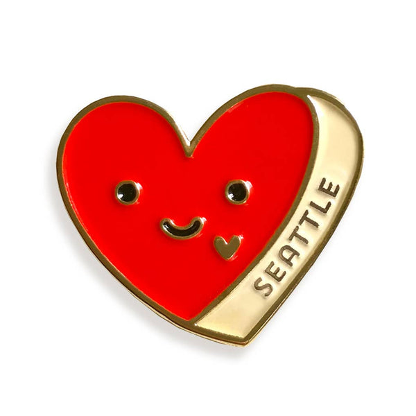 Seattle Heart Enamel Pin