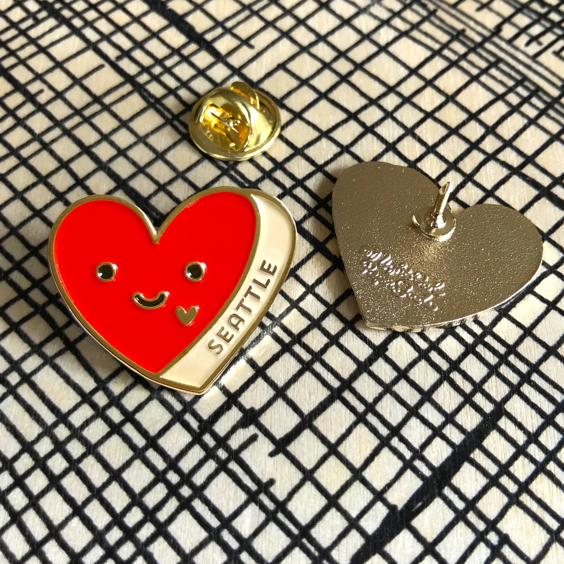 Seattle Heart Enamel Pin