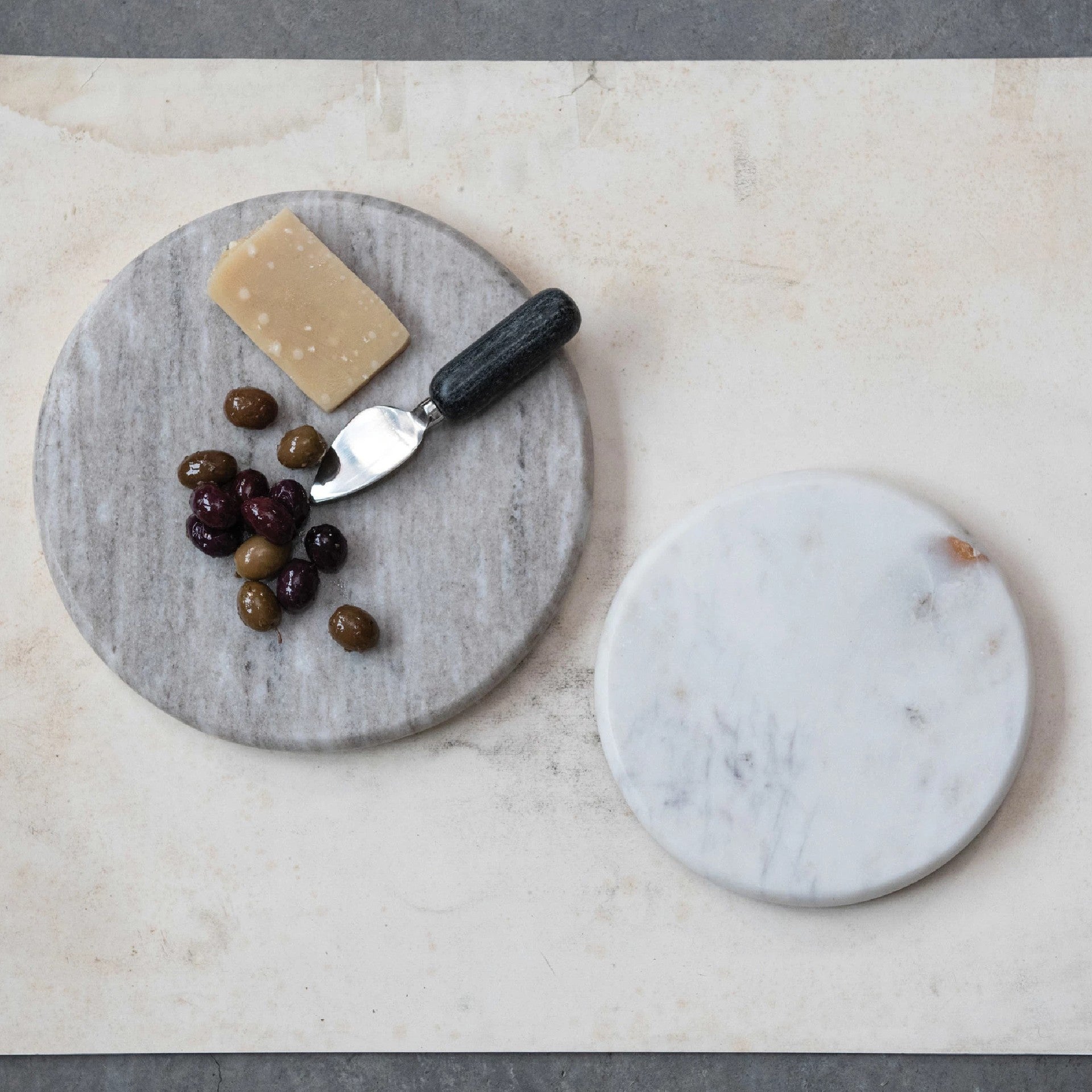 Round Marble Cheese Board