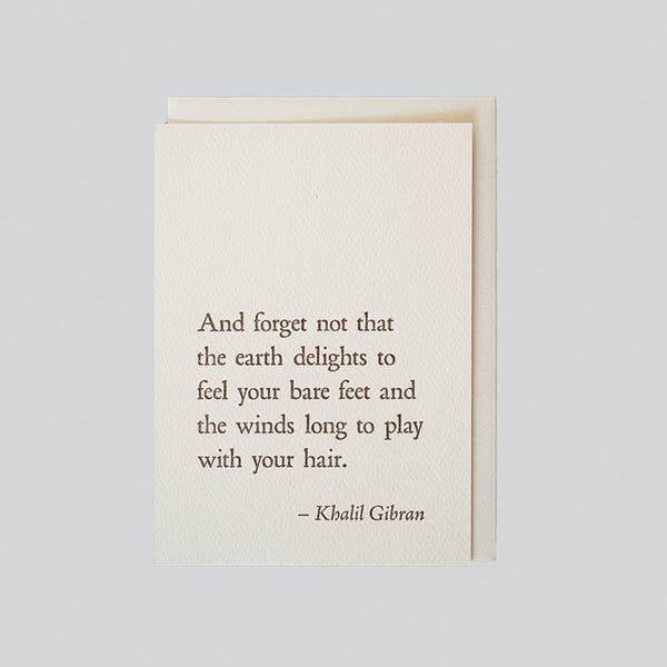 Khalil Gibran Earth Card - DIGS
