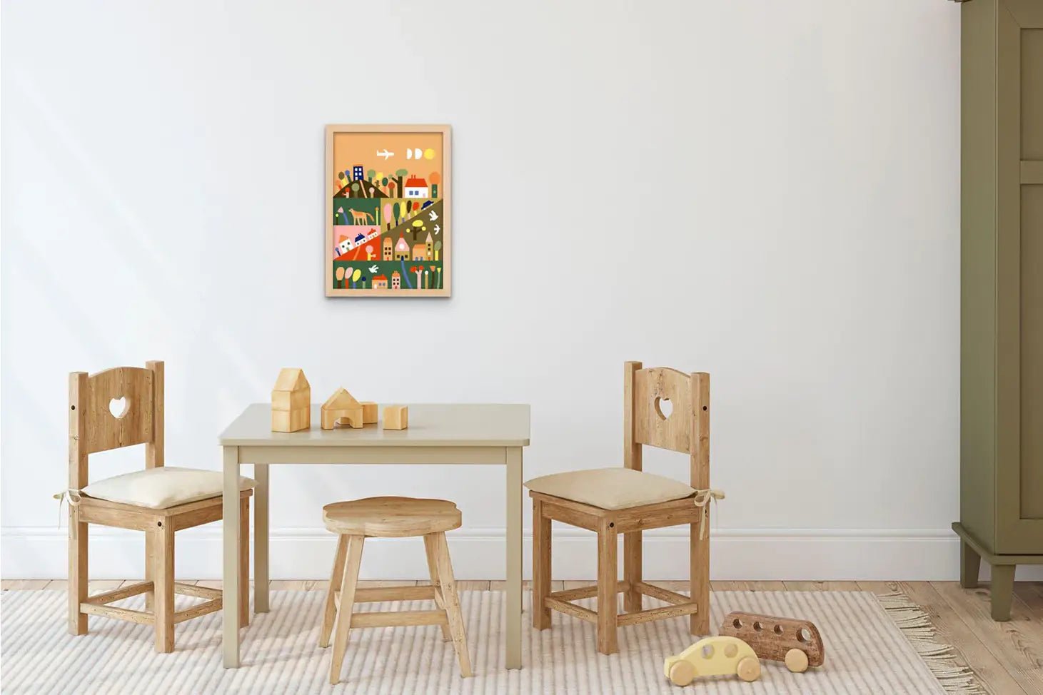 Kids Paint by Numbers: Outside the City - DIGS