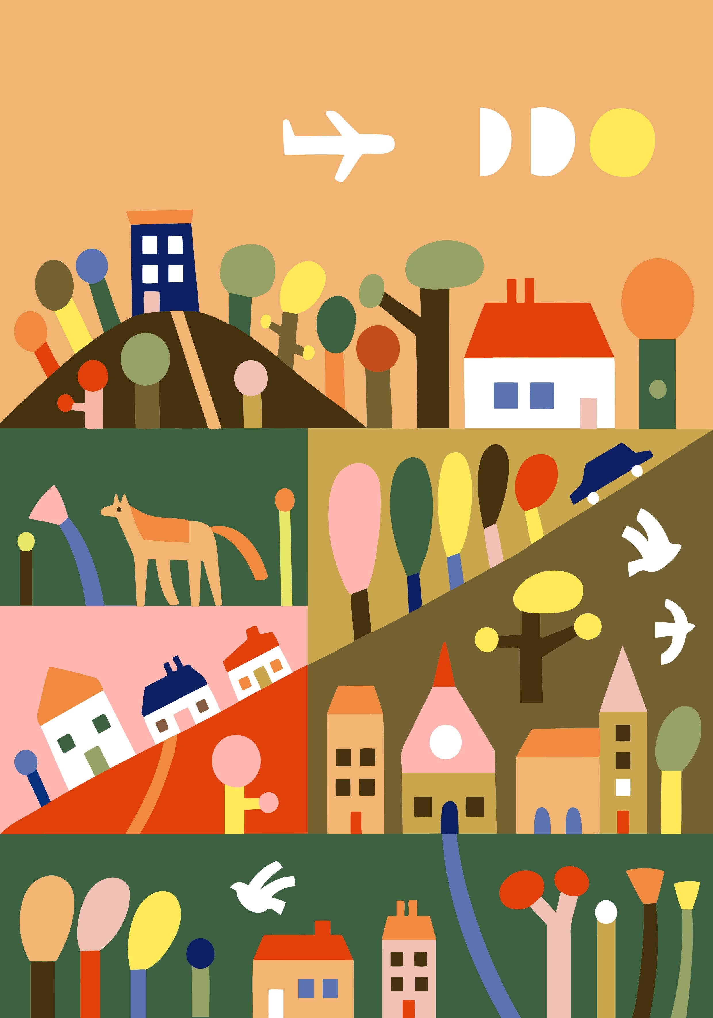 Kids Paint by Numbers: Outside the City - DIGS