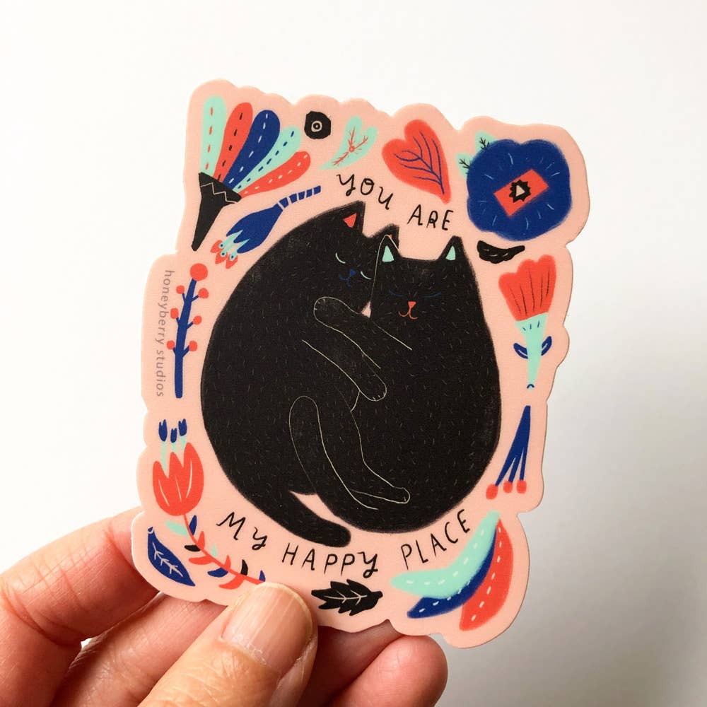 Kitty - My Happy Place Sticker - DIGS