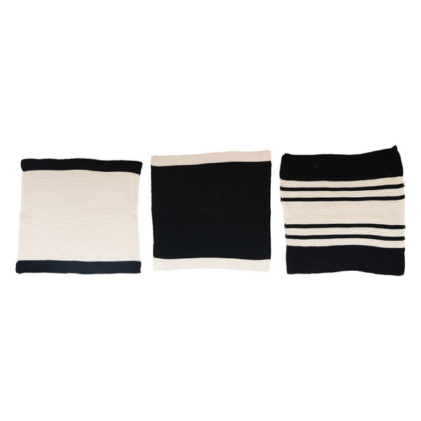 Knit Black and White Dish Cloth Set - DIGS