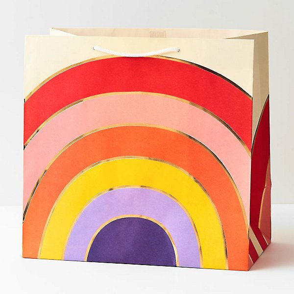 Gold Foil Rainbow Gift Bags