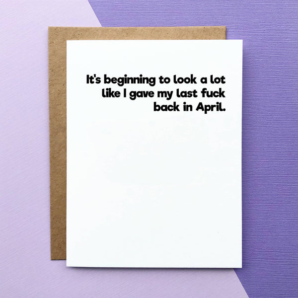 Last F*ck Funny Christmas Card - DIGS