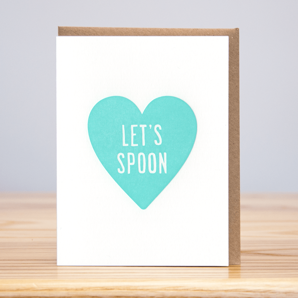 Let's Spoon Heart Card - DIGS