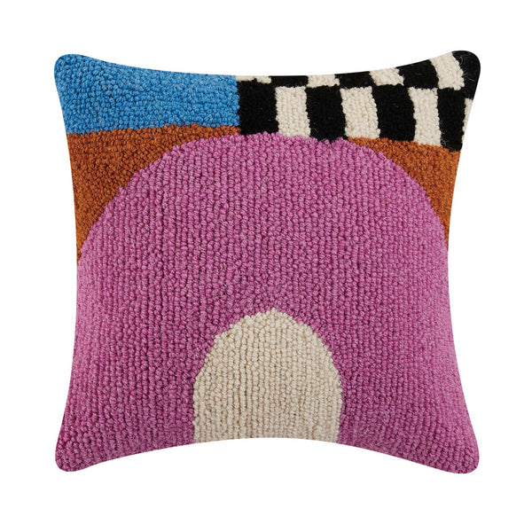 Let's Stay Home Half Circle Hook Pillow - DIGS