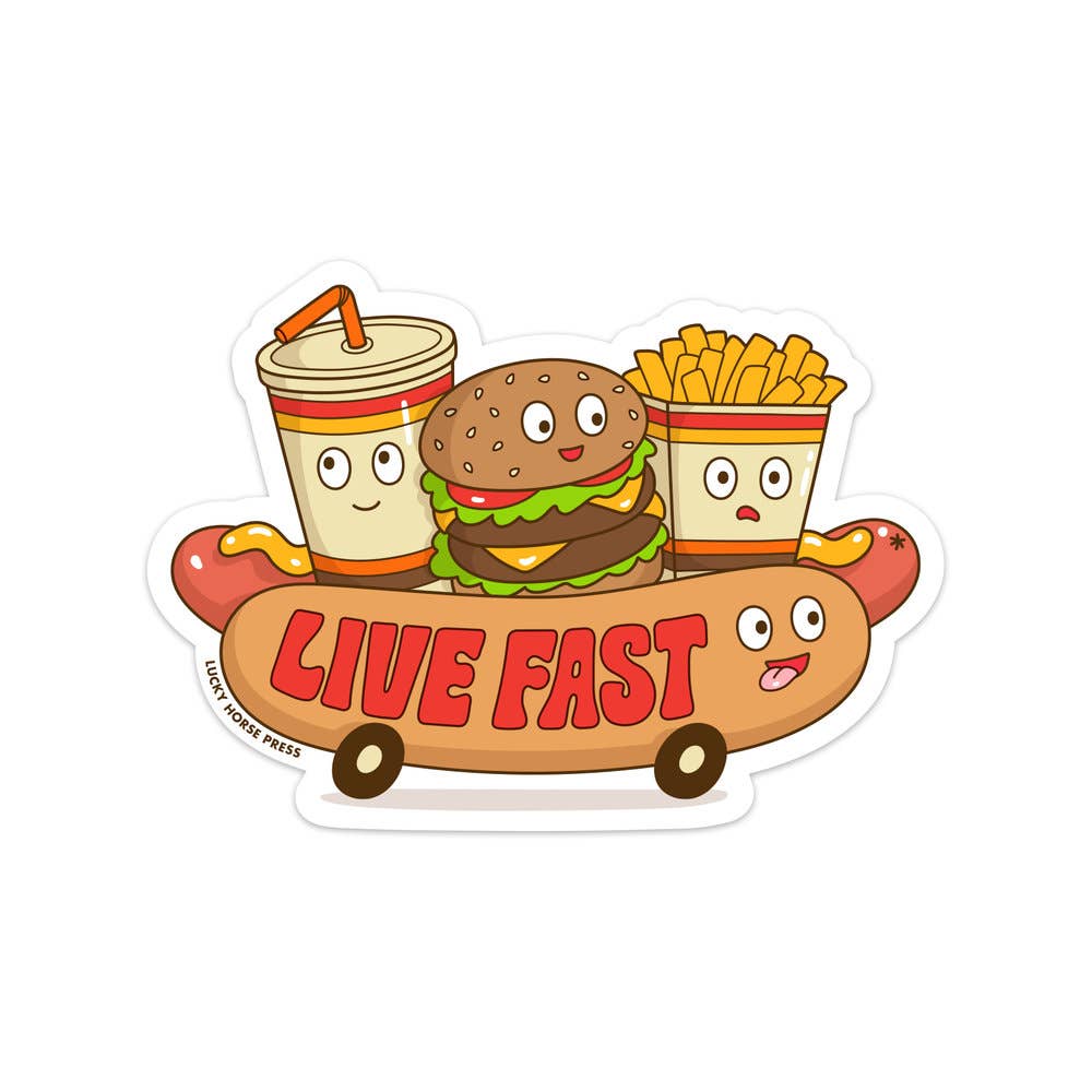 Live Fast Sticker - DIGS