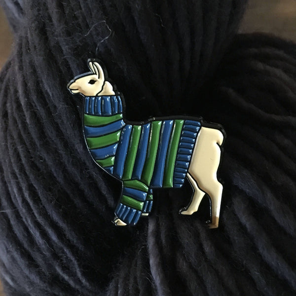 Llama Sweater Enamel Pin - DIGS