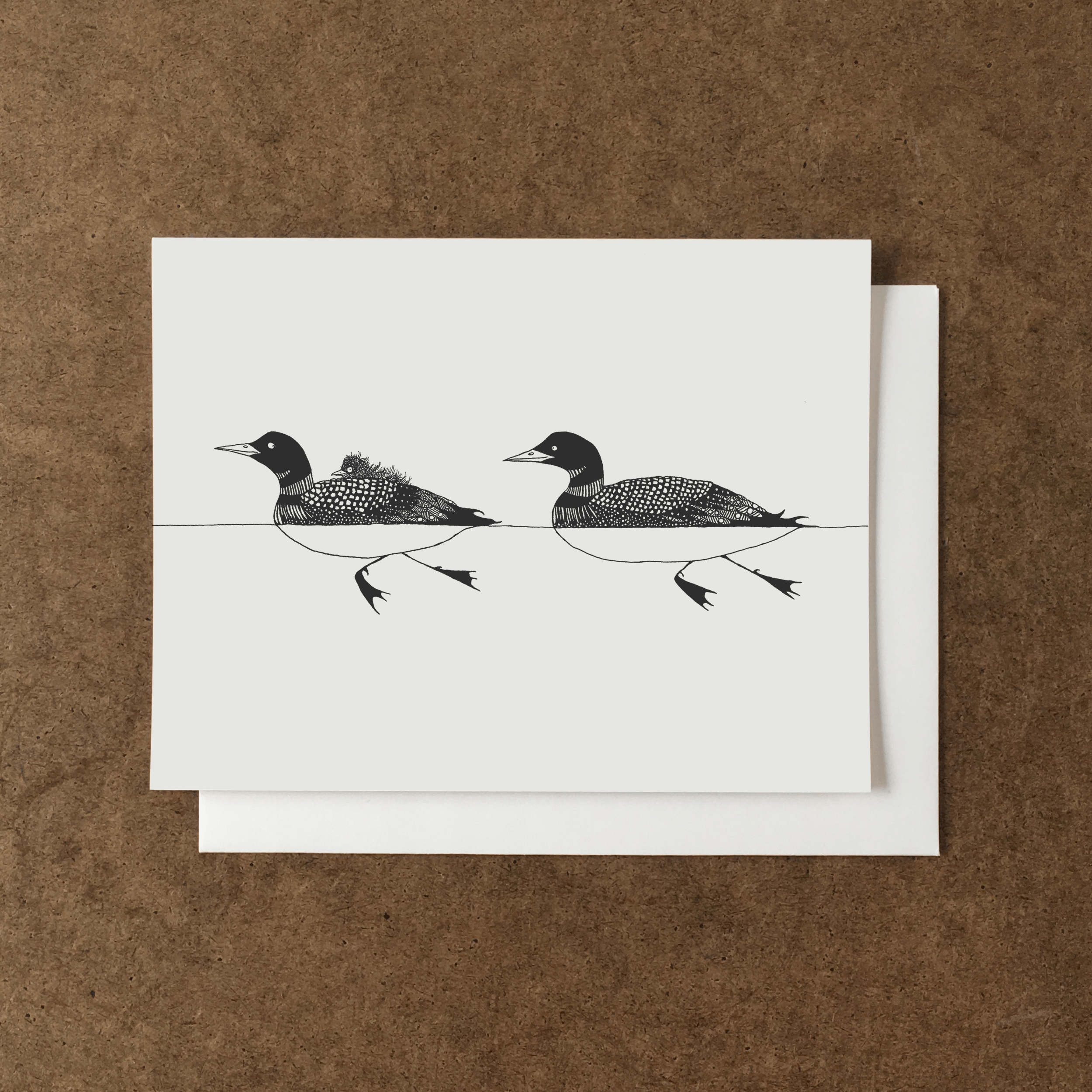 Loon Family Baby Card - DIGS