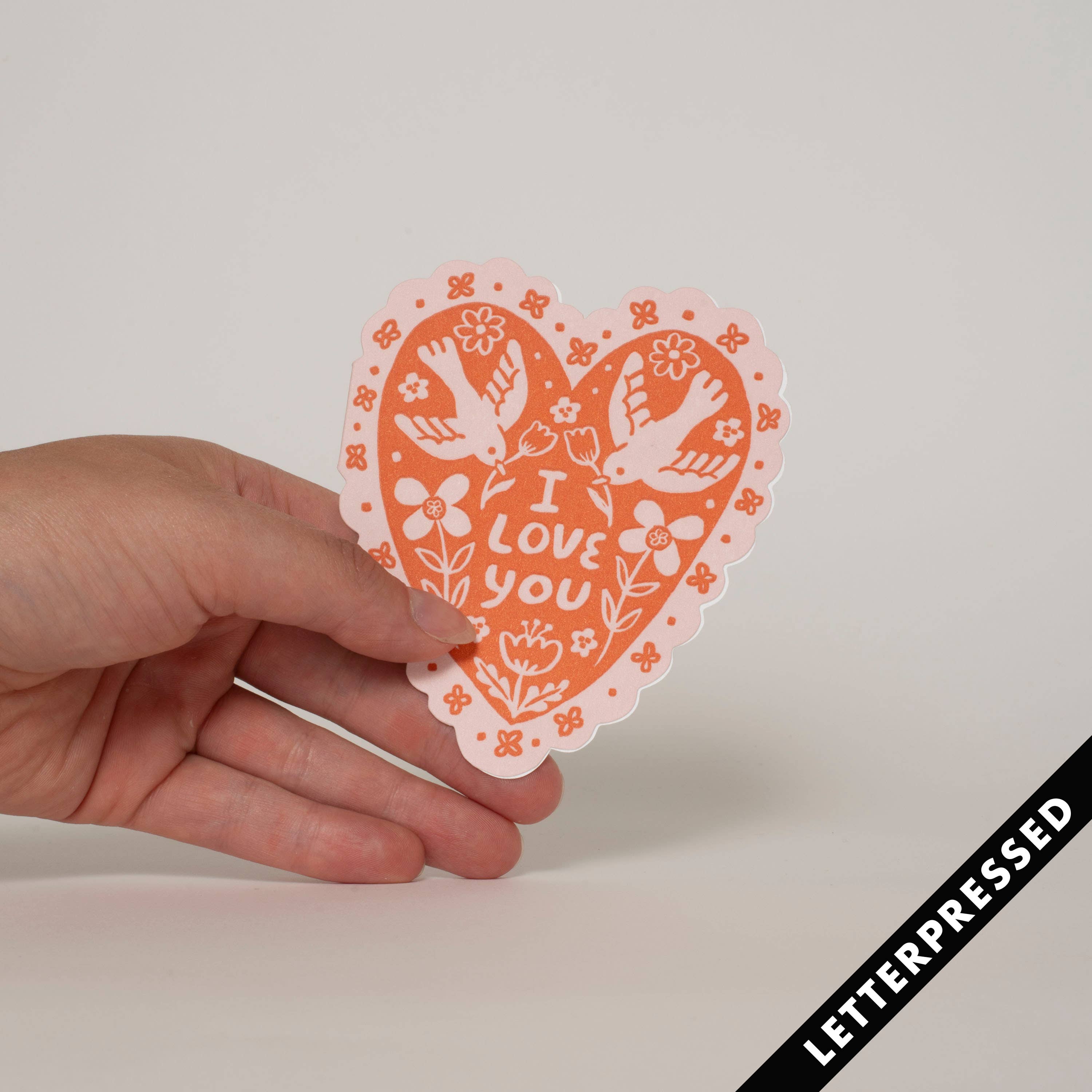 Love Birds Heart Card - DIGS