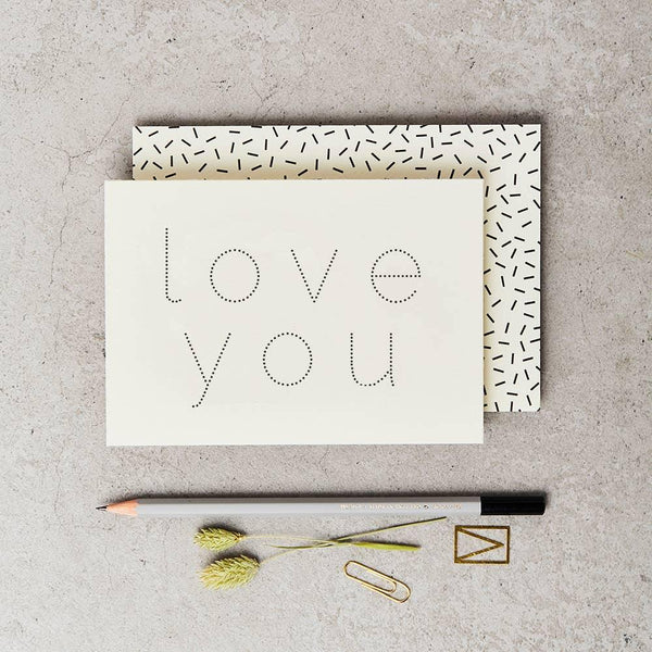 Love You Dots Card - DIGS