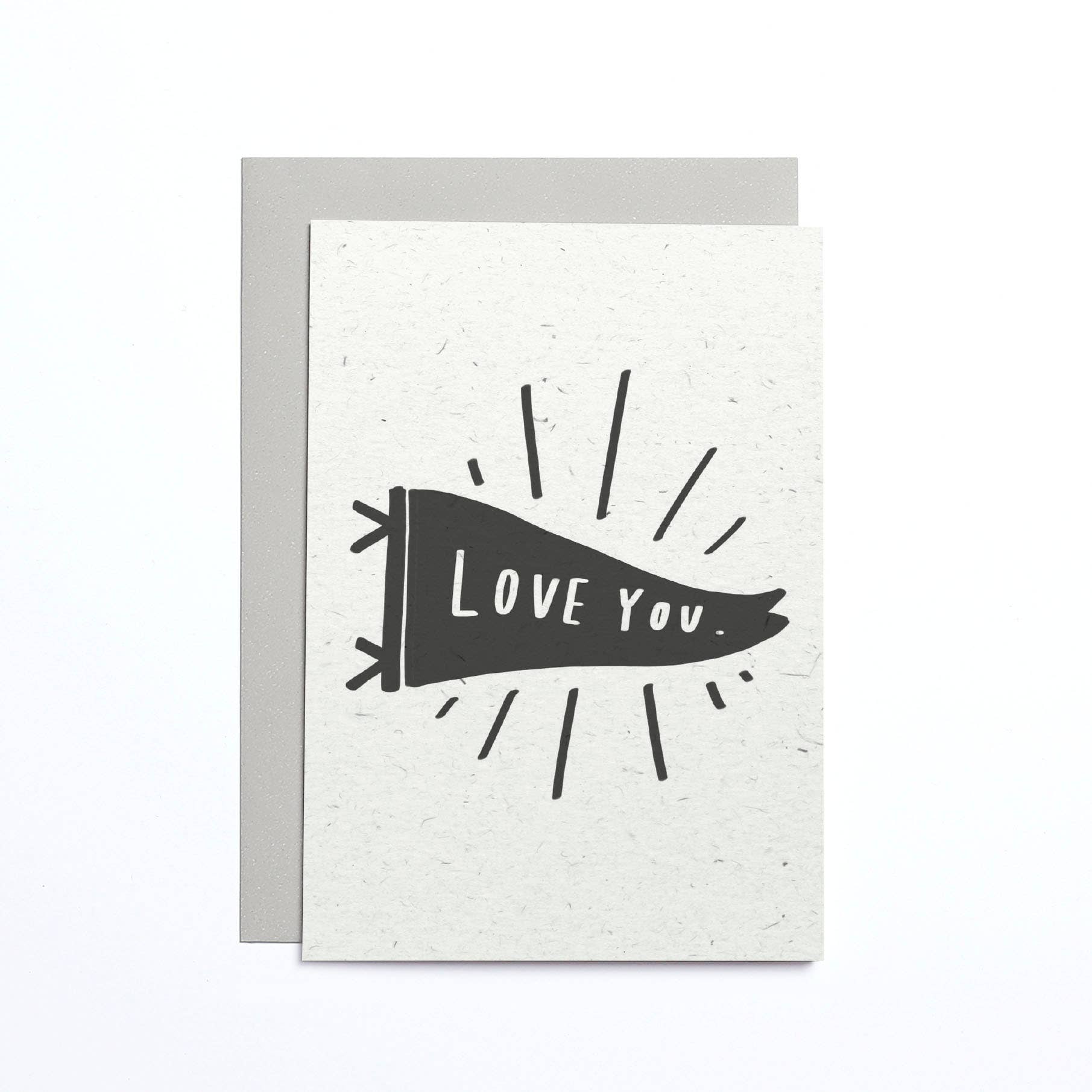Love You Flag Small Card - DIGS