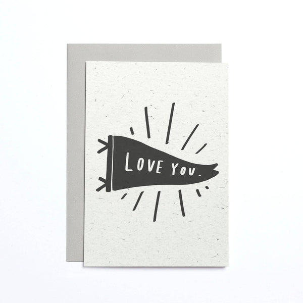 Love You Flag Small Card - DIGS