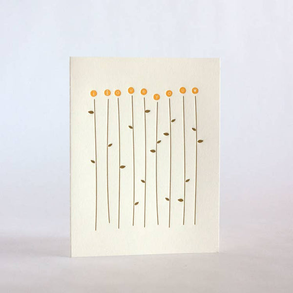 Love You Flowers Card - DIGS