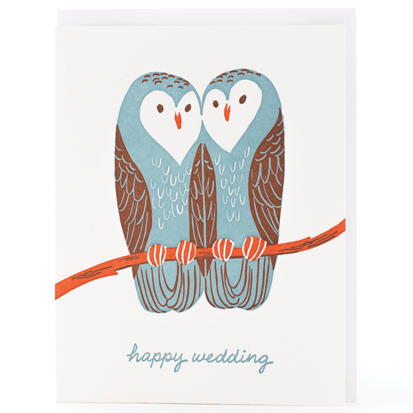 Loving Owls Wedding Card - DIGS