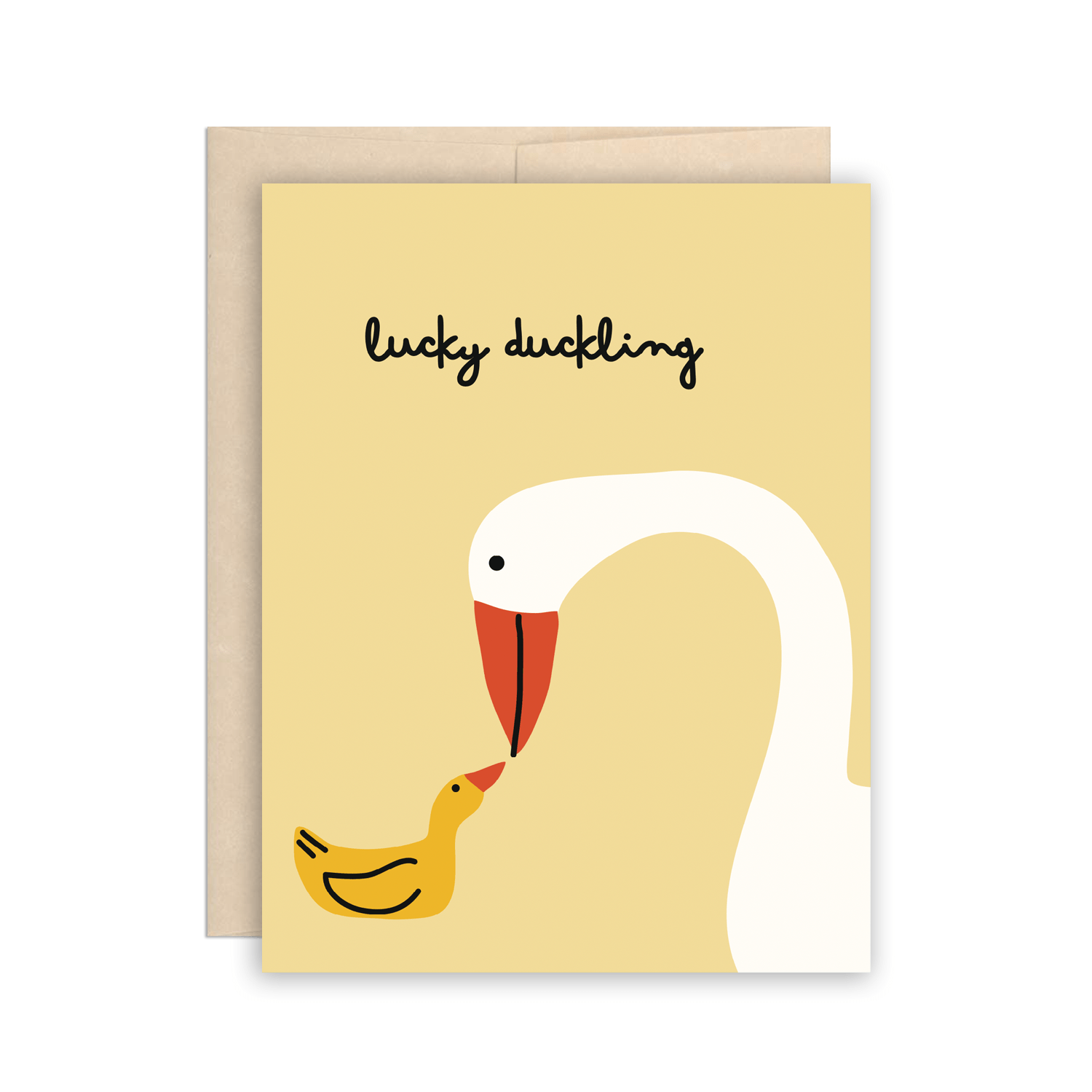 Lucky Duckling Baby Card - DIGS