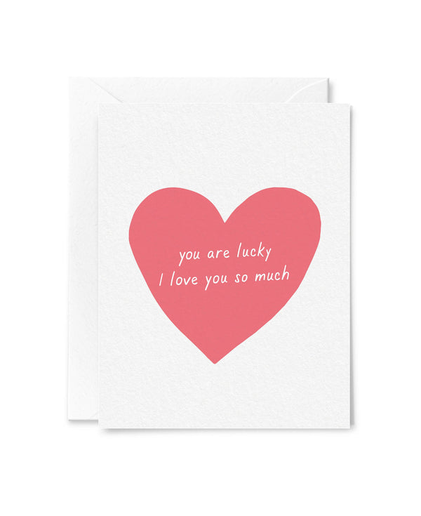 Lucky I Love You Card - DIGS