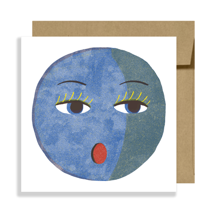 Lune - Moon Card 5x5 - DIGS