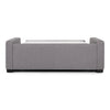 Rear view of Lyons Silver Sleeper Sofa with bed open - DIGS