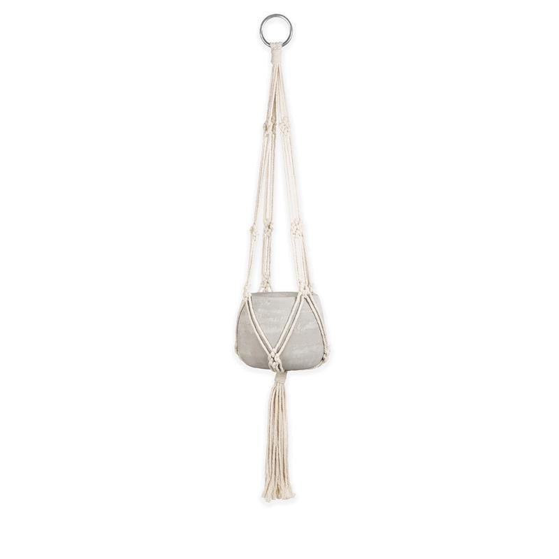 Macrame & Cement Hanging Planter - DIGS