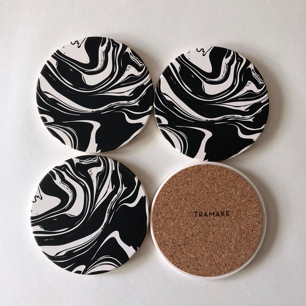 Marble Absorbent Stone Coasters - DIGS