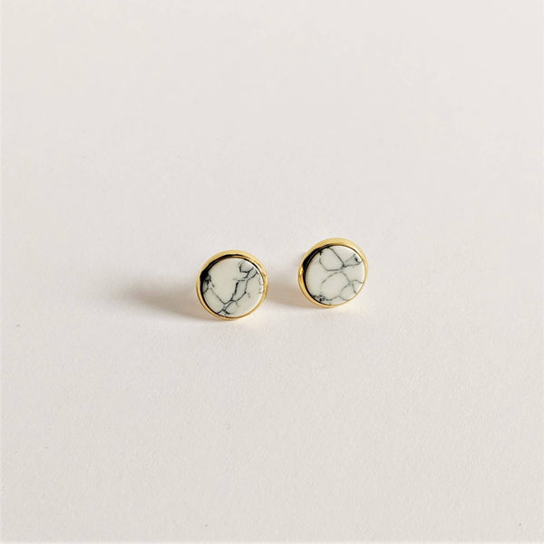 Marble Stud Earrings - DIGS