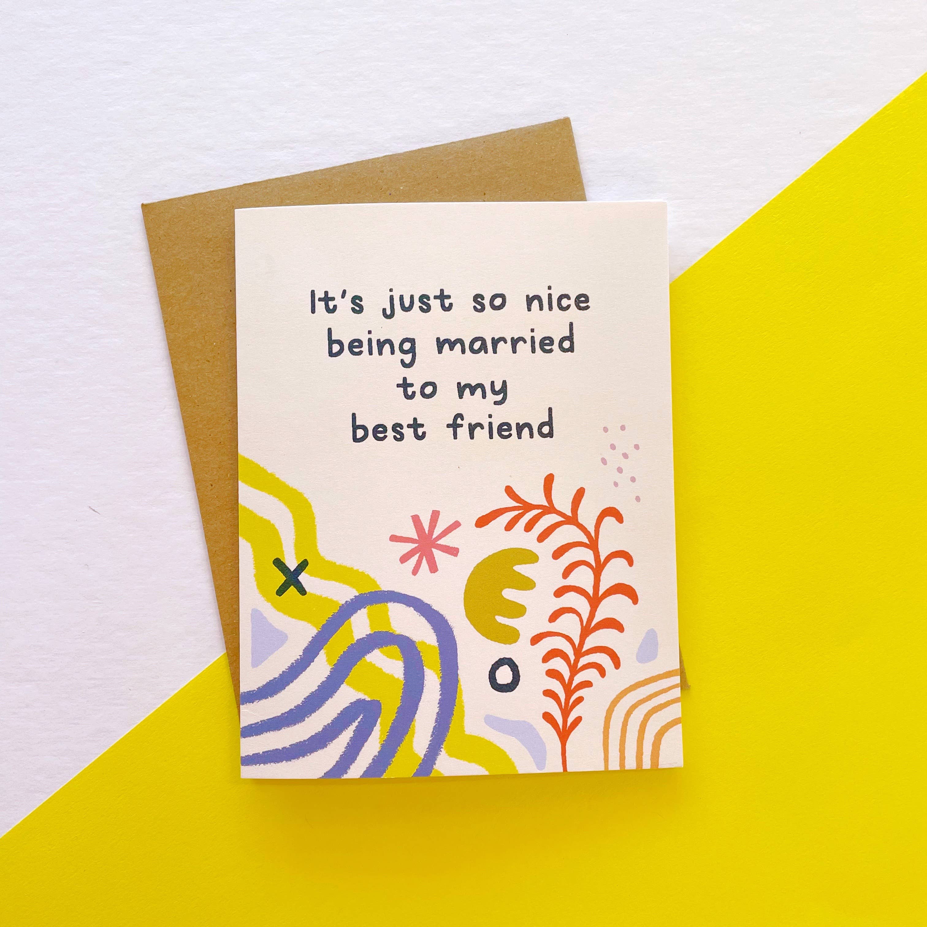 Married Friend Greeting Card - DIGS