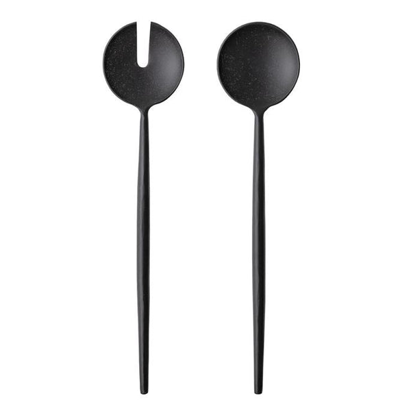 Matte Black Salad Servers - DIGS