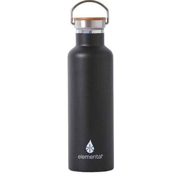 25oz Black Stainless Steel Elemental Water Bottle