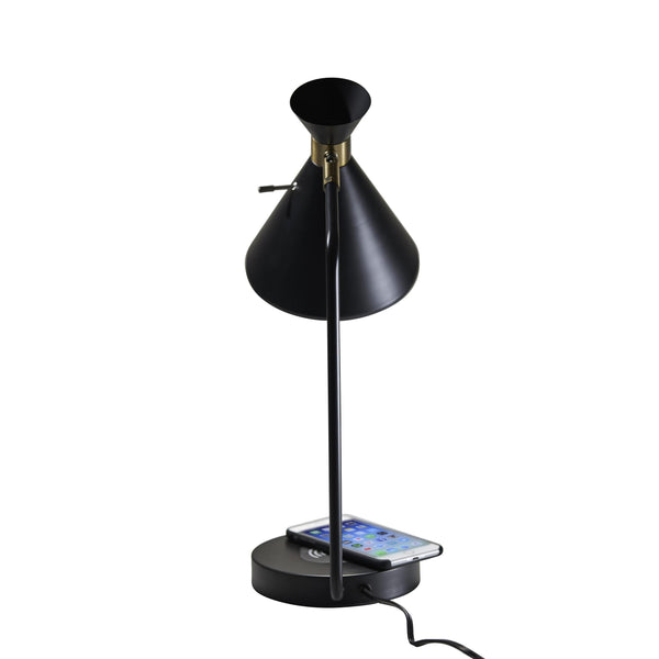 Maxine Table Lamp with Charging Pad - DIGS