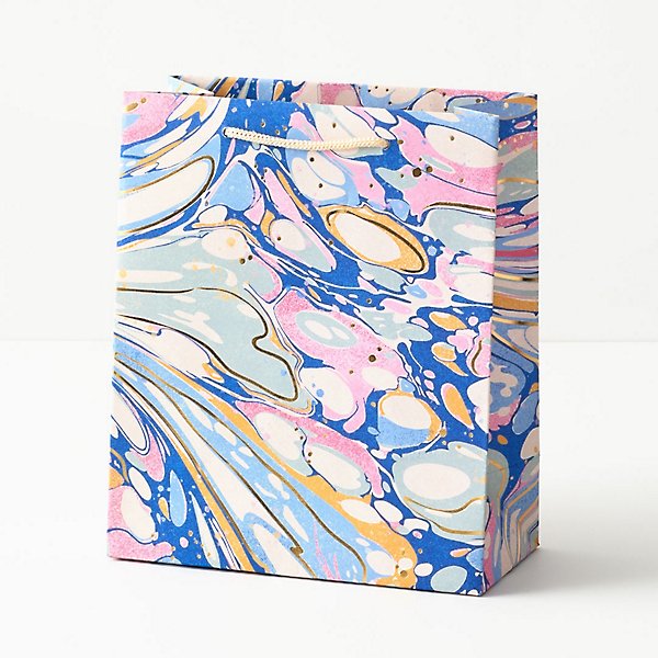 Pink & Blue Marble Gift Bag