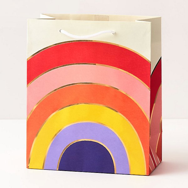 Gold Foil Rainbow Gift Bags