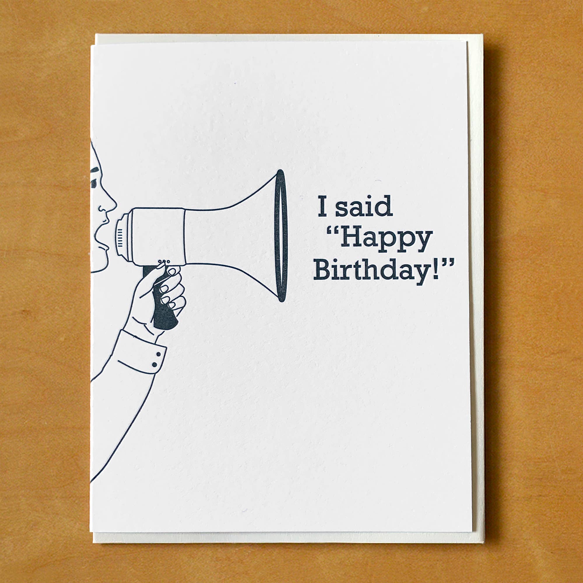 Megaphone Birthday Card - DIGS