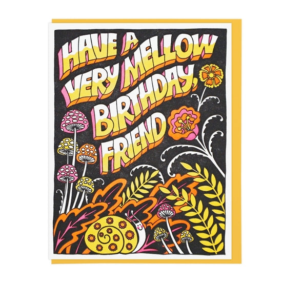 Mellow Friend Birthday Card