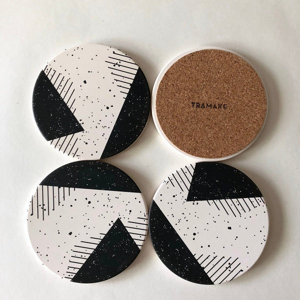 Memphis Absorbent Stone Coasters - DIGS