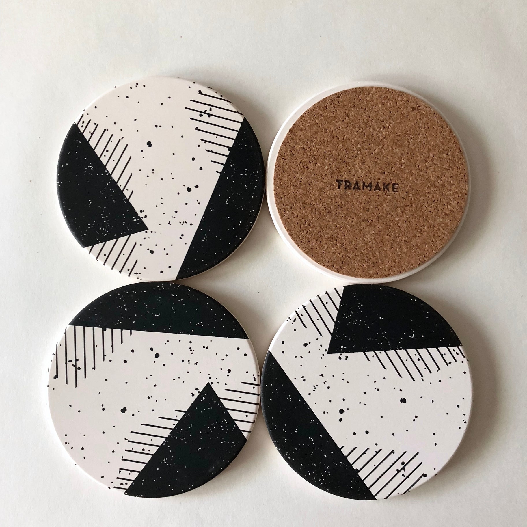 Memphis Absorbent Stone Coasters