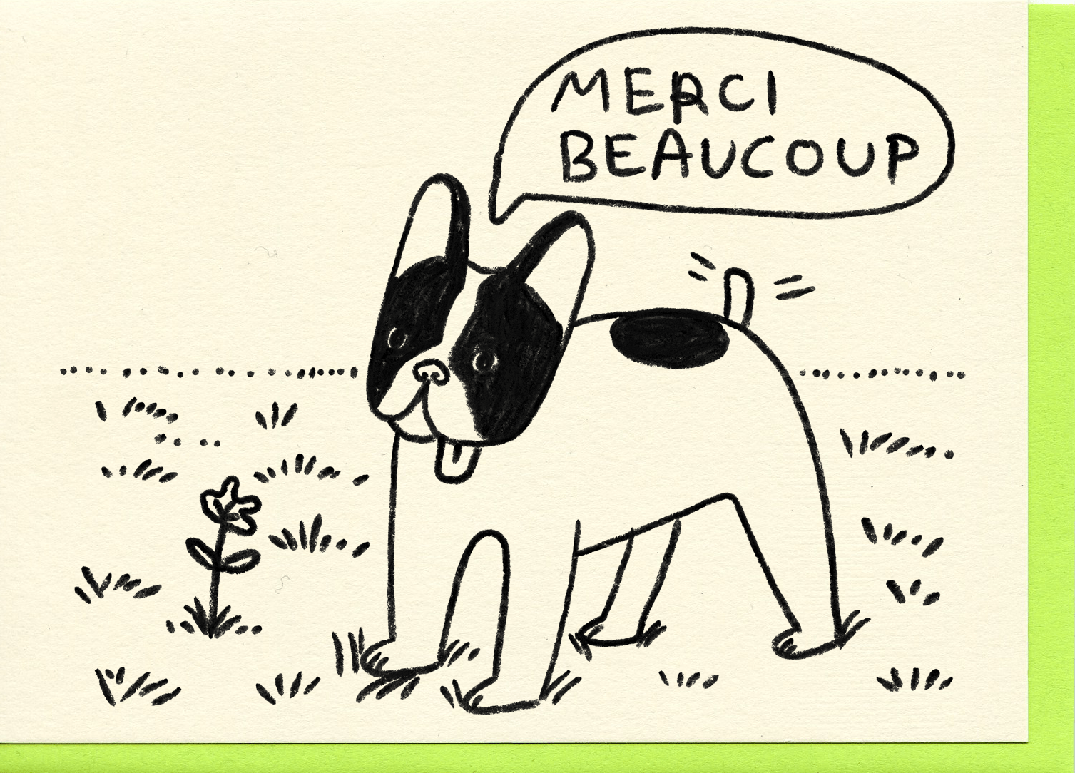 Merci Beaucoup Card - DIGS