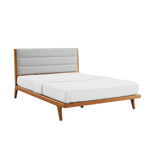 Mercury Upholstered Bed: Amber