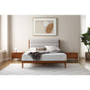 Mercury Upholstered Bed: Amber