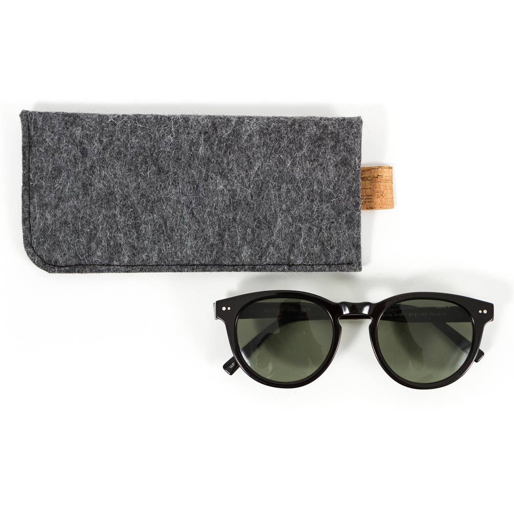 Merino Felt Glasses Sleeve: Heather Charcoal - DIGS