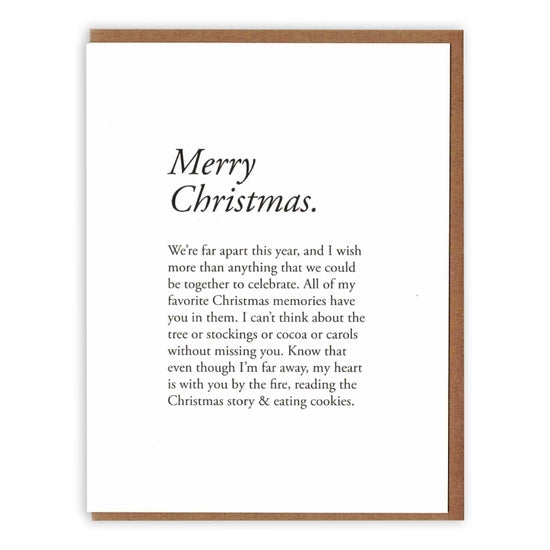 Merry Christmas Paragraph Card