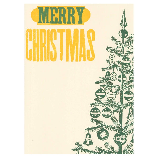 Merry Christmas Half Tree Card