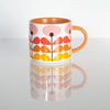 Mid - Century Modern Pink Flower Mug - DIGS
