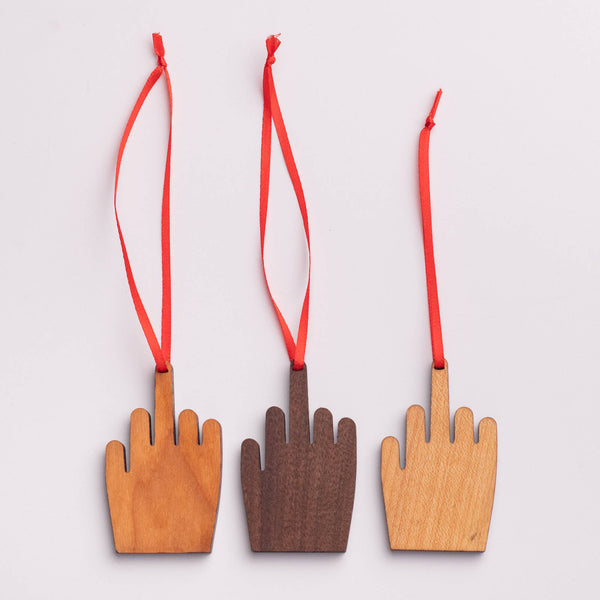 Middle Finger Christmas Ornament - DIGS